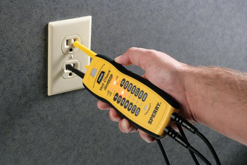 Sperry Instruments VC61000 Volt Check Voltage & Continuity Tester, Black & Yellow - Image 3